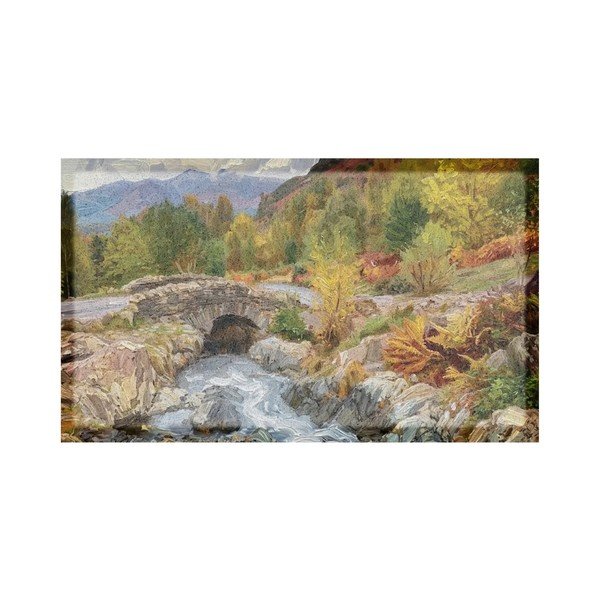 Matt taaskasutatud plastist 40x70 cm Autumn Nature Landscape - Artsy Doormats