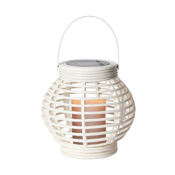 Valge päikesepaneeliga LED-latern sobib välitingimustesse , kõrgus 16 cm Rotang - Star Trading-image-2