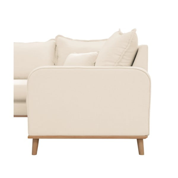 Kreemjas nurgas diivan (vasakpoolne nurk) Beata - Ropez-image-4