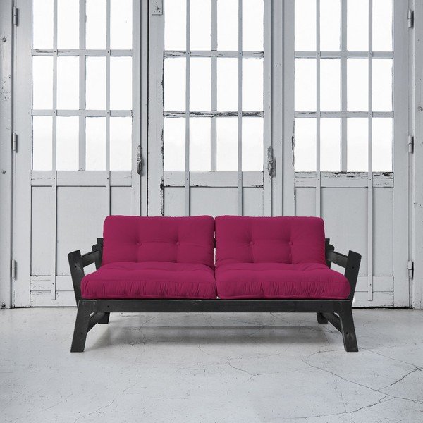Rozkládací pohovka Karup Step Black/Pink-image-1