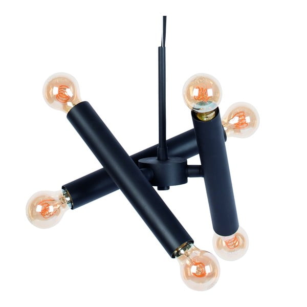 Läikiv must dimmerdatav rippvalgusti Hawk - Zuiver-image-4