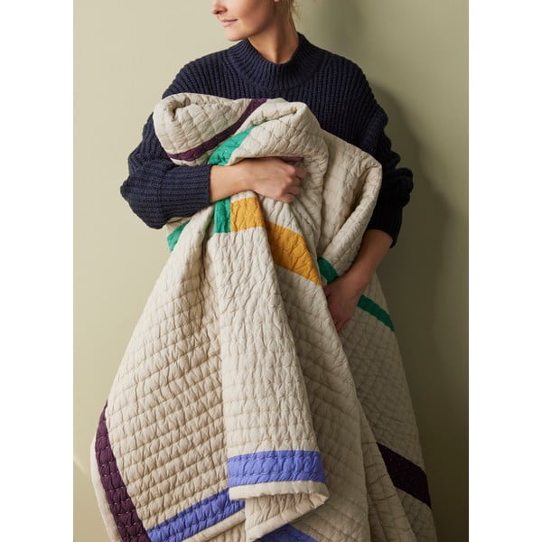 Beež puuvillane voodipeitkott kaheinimesevoodile 260x260 cm Twist - Hübsch-image-3