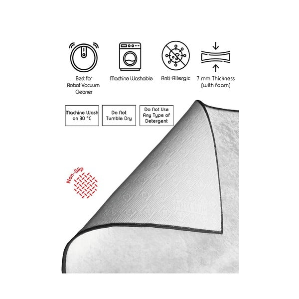 Hall/kuldne vannitoamattide komplekt, 2 tk, 60x100 cm CT - Foutastic-image-3