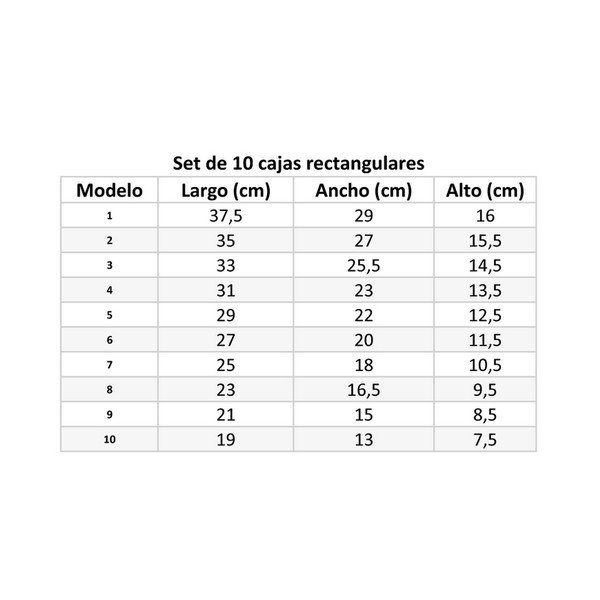 Pappkarpide hoiukarbid 10 kaanega komplektis - Casa Selección-image-4