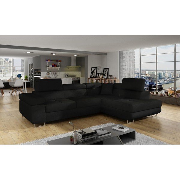 Must nurgadiivan, muudetav / koos panipaigaga, parem nurk Anton – ELTAP-image-3