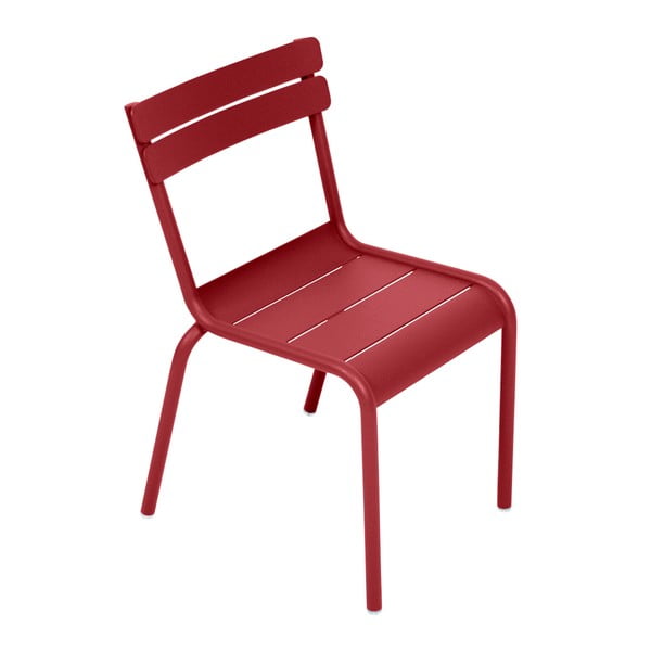 Sytě červená dětská židle Fermob Luxembourg