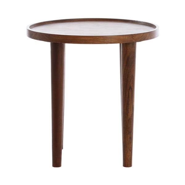 Ümmargune diivanilaud akaatsia täispuidust ø 49 cm Qiano - Light & Living-image-1