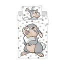 Valge-hall puuvillane laste voodipesu 100x135 cm Thumper "Dots" - Jerry Fabrics
