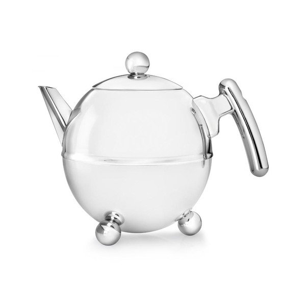 Hõbedane roostevabast terasest teekann 1,5 l Bella Ronde - Bredemeijer