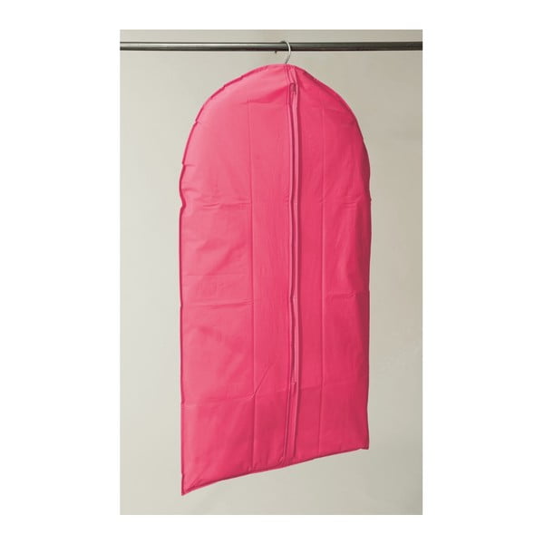 Růžový závěsný obal na šaty Compactor Garment, délka 137 cm