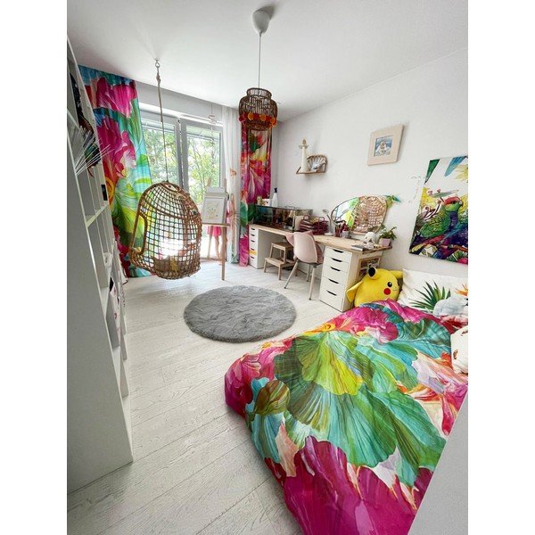 Puuvill-satiinist voodipesu üheinimesevoodile 140x200 cm Vibrant Colours – Butter Kings-image-1