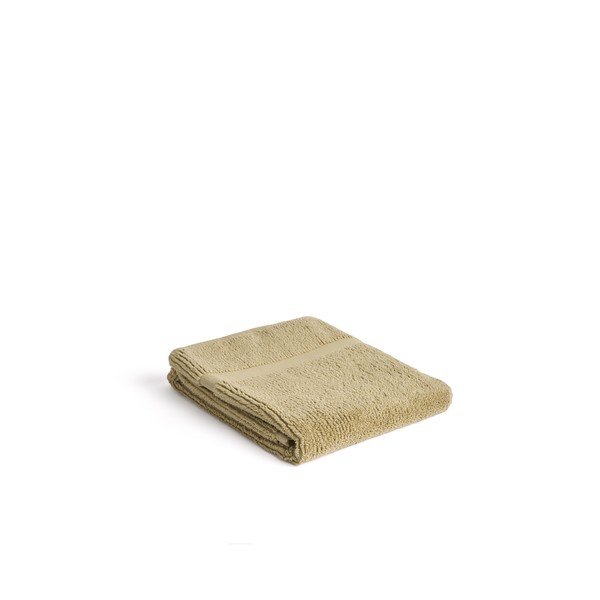 Roheline frotee-puuvillane rätik 50x90 cm Olvira - Kave Home-image-4