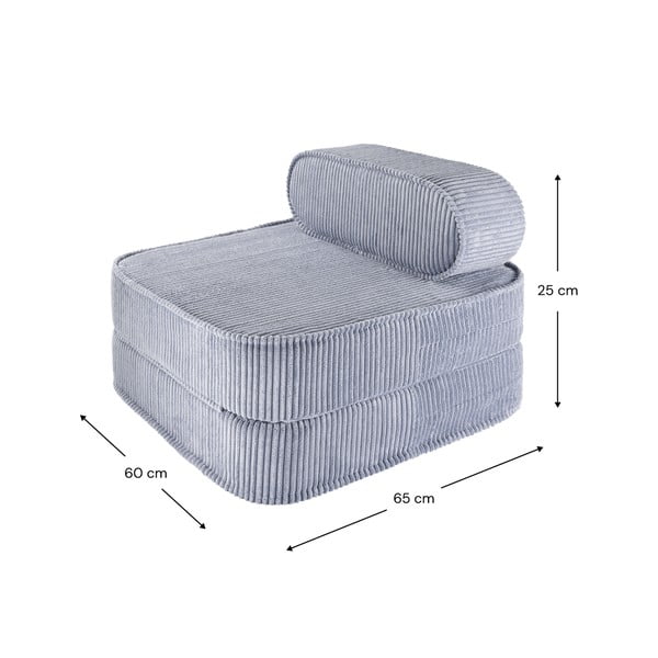 Sinine velvetist laste tugitool Flip - Wigiwama-image-4