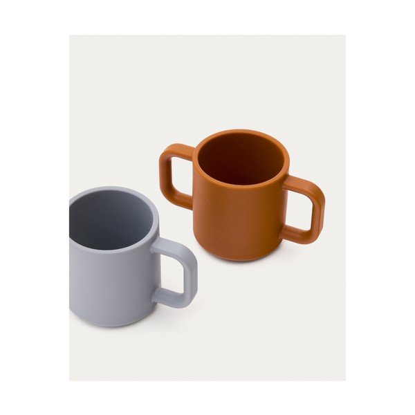 Sinised/oranžid silikoonist laste topsid 2tk komplektis Lili - Kave Home-image-3