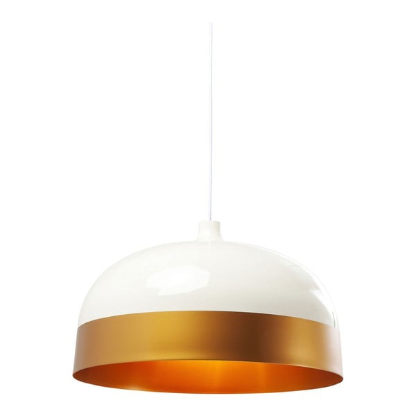 Bílé stropní svítidlo s detaily ve zlaté barvě Kare Design La Oila, ⌀ 56 cm