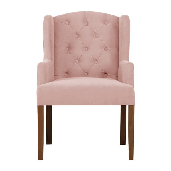 Světle růžová židle Rodier Liberty