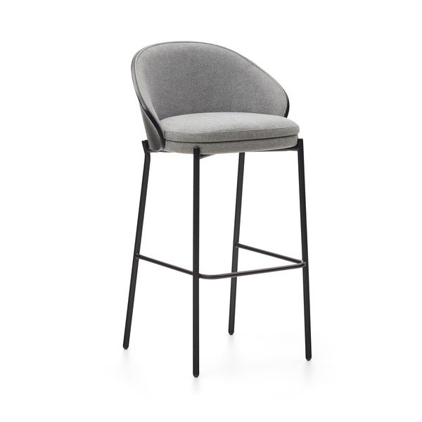 Must-hall baaritool (istme kõrgus 77 cm) Eamy - Kave Home