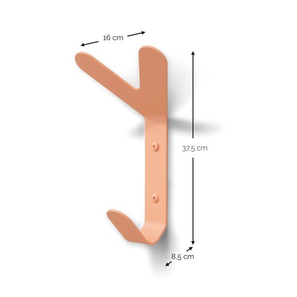 Seinale kinnitatav lõhevärvi terasest konks Frondo - Spinder Design-image-4