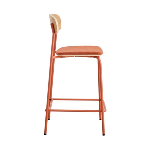 Punased-puiduvärvi baaritoolid 2tk komplektis (istme kõrgus 66 cm) Adriana - Marckeric-image-4