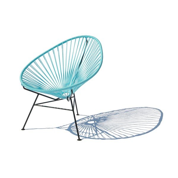 Křeslo Acapulco, světle modré, délka 100 cm-image-3