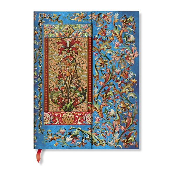 Zápisník s tvrdou vazbou Paperblanks Delphine, 18 x 23 cm