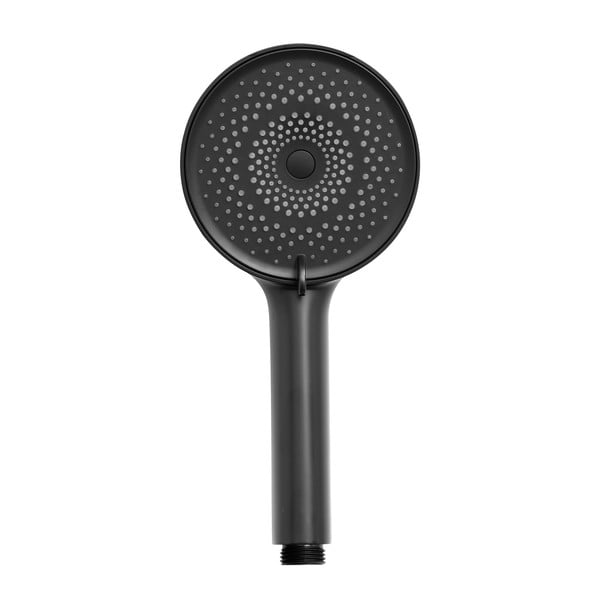 Matt must plastikust dušipea ø 12 cm Softwater - Wenko