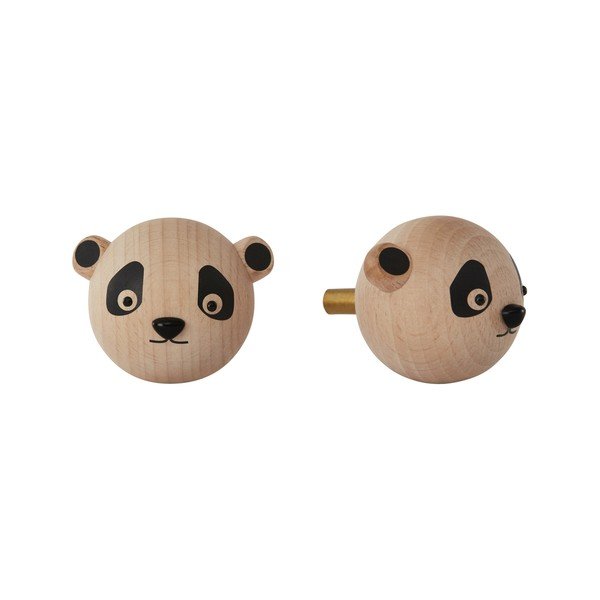 Naturaalsest pöögipuust seinakonks Panda - OYOY Mini