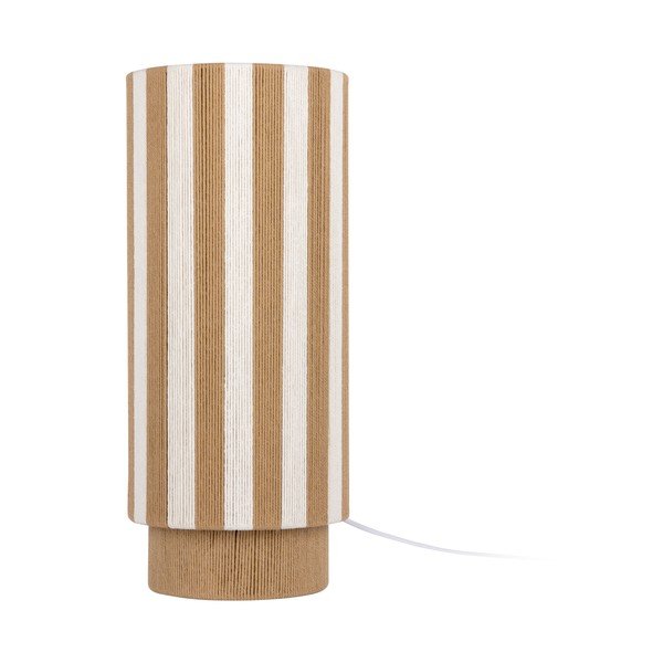 Valge/naturaalsest värvi nöörist laualamp (kõrgus 58 cm) Vienna Stripes - Leitmotiv