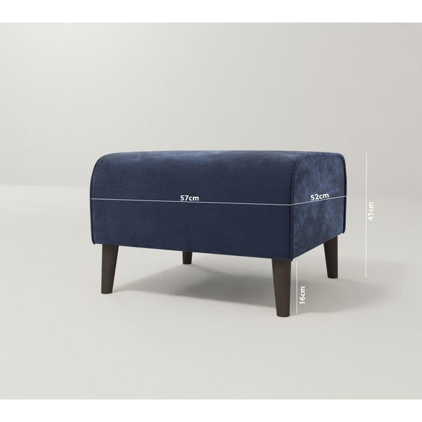 Tumesinine sametist jalatugi Carole - Ropez-image-3