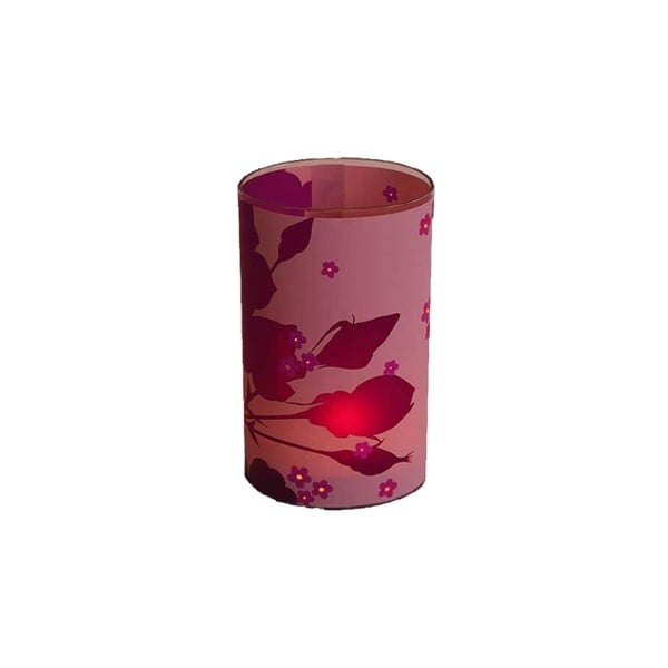 Svícen Pink  Rose, 12.5 cm