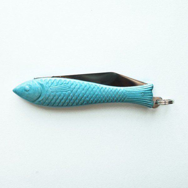 Světle modrý český nožík rybička v designu od Alexandry Dětinské-image-1