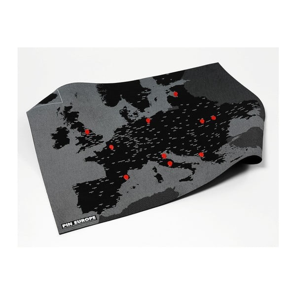Must seinakaart Euroopast Pin World, 100 x 80 cm Pin Europe - Palomar