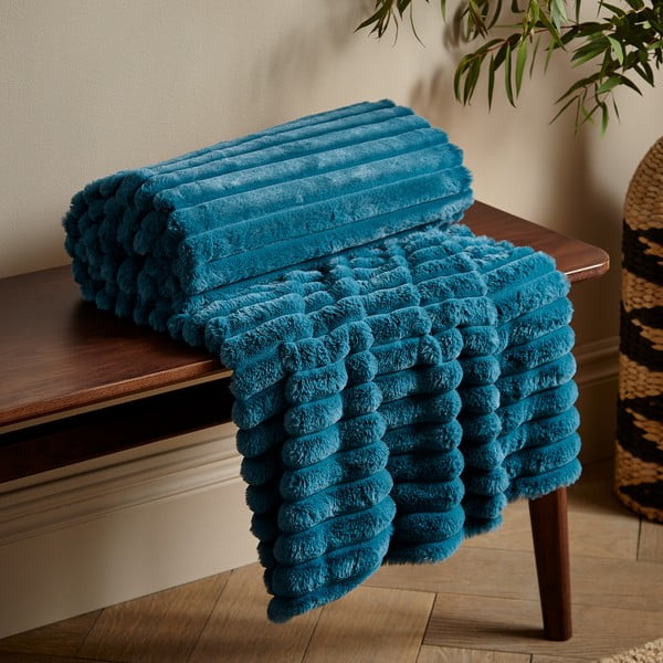 Mikrofliisist tekk 130x170 cm Cosy Ribbed - Catherine Lansfield-image-1