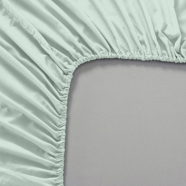 Mentolově zelené elastické prostěradlo Happy Friday Basic, 140 x 200 cm-image-1