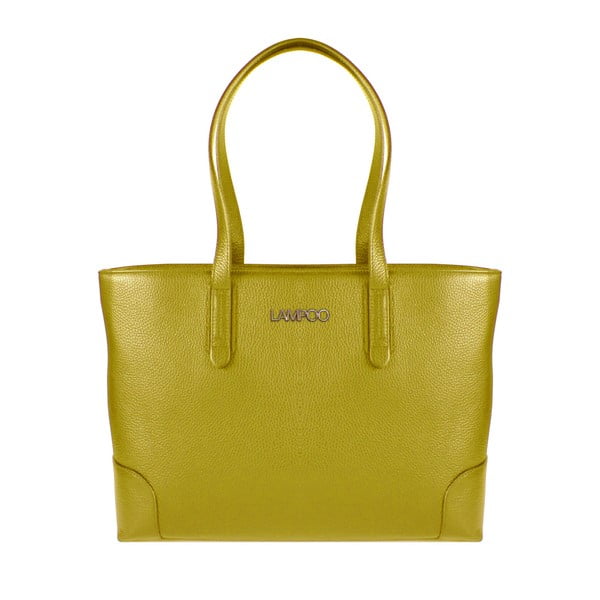 Žlutá kožená kabelka Lampoo Oli