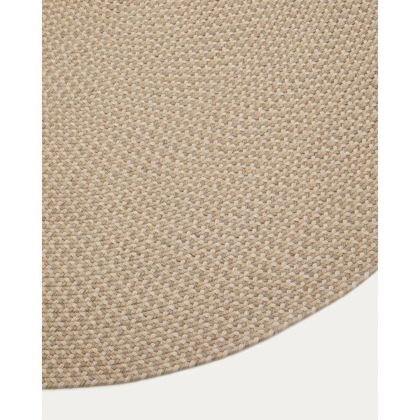 Beež õuevaip taaskasutatud kiududest 160x230 cm Rodhe - Kave Home-image-3