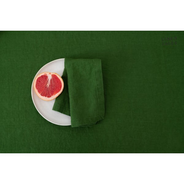 Linane lauamatt 35x45 cm True Green - Linen Tales-image-2