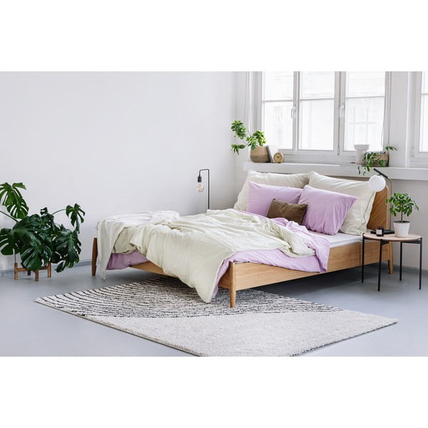 Kahekohaline voodipesu elevandiluu värvi kivipesu puuvillast , 200 x 200 cm. - Bonami Selection-image-3