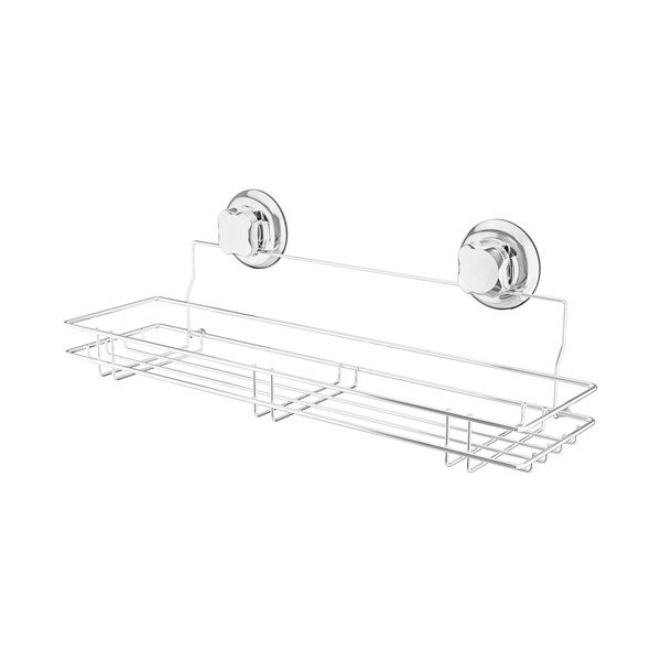 Isekandev hõbedane metallist vannitoariiul Bestlock Bath - Compactor-image-4