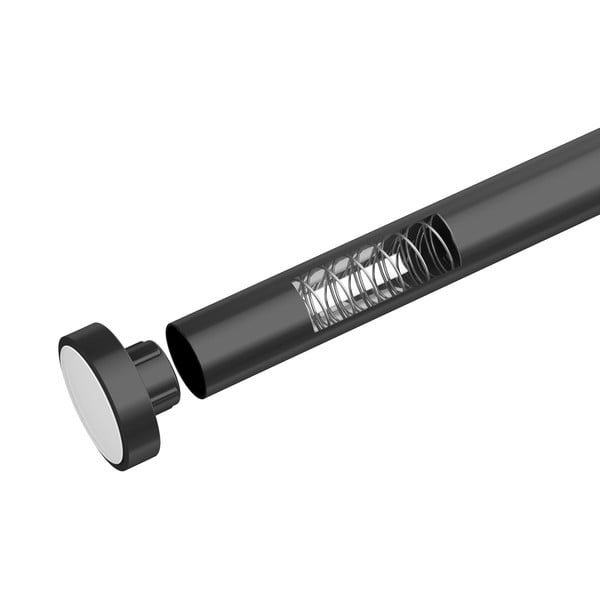 Must teleskoopiline vannitoapulk , pikkus 110-185 cm Luz - Wenko-image-4