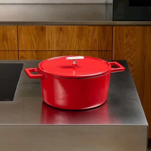 Malmist kastrul koos kaanega, induktsioonpliidile 6 l Mattia 3.0 - FABINI-image-1