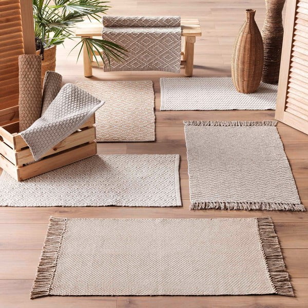 Kreem pestav vaip 50x80 cm Alivia - douceur d'intérieur-image-2