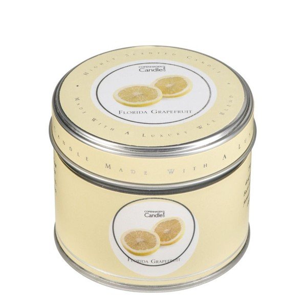 Aroma svíčka v plechovce s vůní grepfruitů Copenhagen Candles, doba hoření 32 hodin-image-1