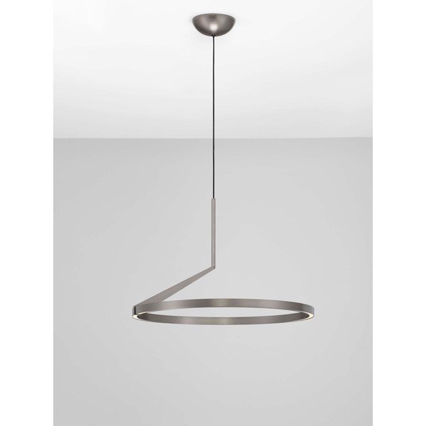 Alumiiniumist hämardatav LED-rippvalgusti hõbedases värvitoonis, ø 60 cm Tilia - Nova Luce-image-3