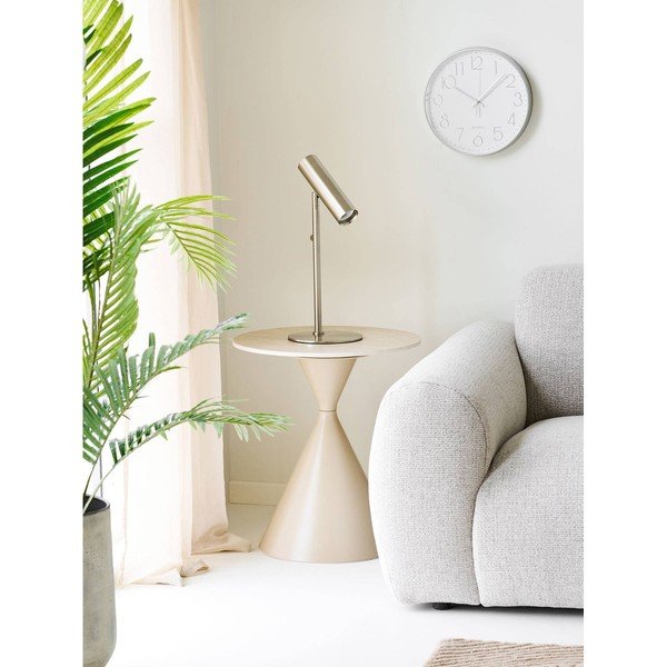 Hõbedast terasest laualamp (kõrgus 47 cm) Paris - House Nordic-image-1