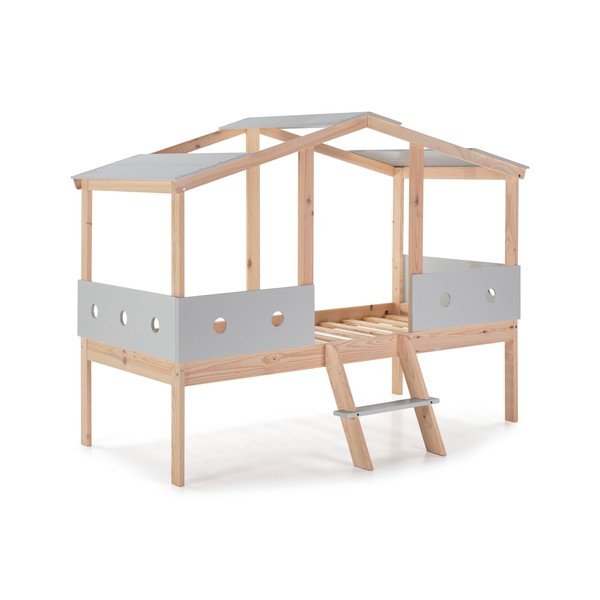 Hall tõstetud lastevoodi 90 x 190 cm Compte - Marckeric-image-3