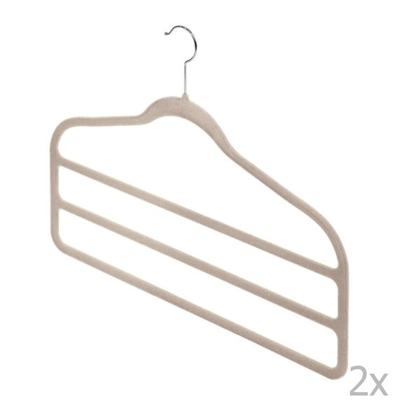 Komplekt 2 beeži sametist püksirihma - Domopak-image-1