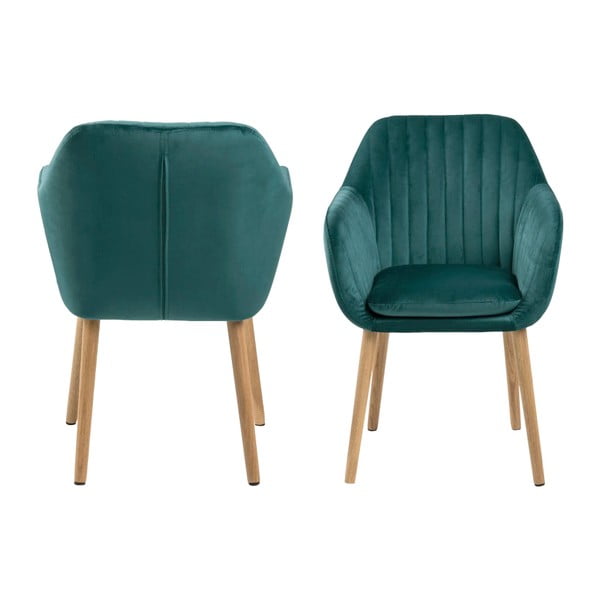 Zelená jídelní židle Actona Emilia Vic-image-3