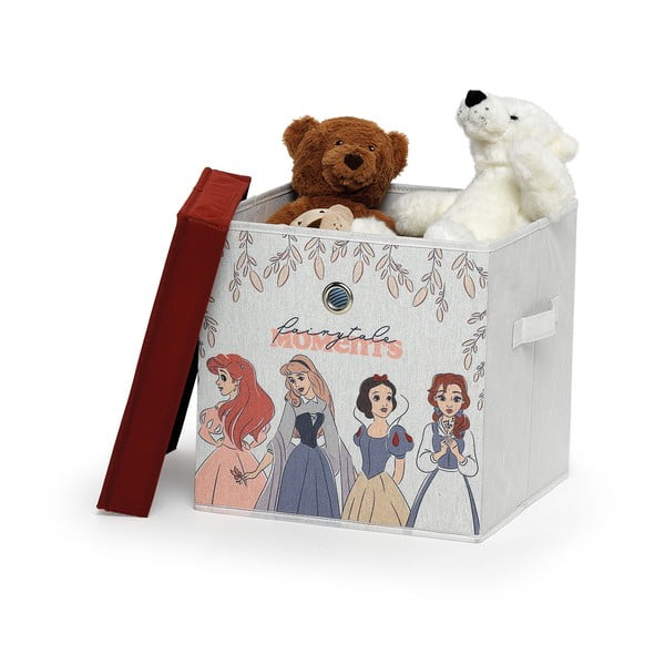 Laste tekstiili hoiukarp kaanega Princess, 30 x 30 x 30 cm, 30 x 30 cm Disney - Domopak