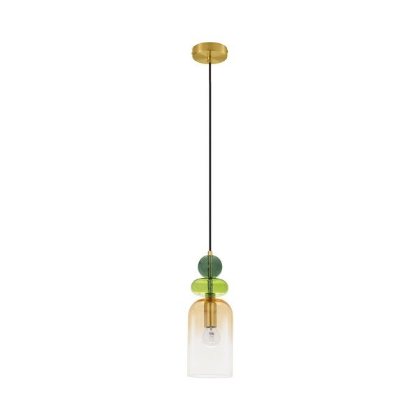 Kuldse värvi klaasist ripplamp, läbimõõduga 11 cm Murano - Nova Luce